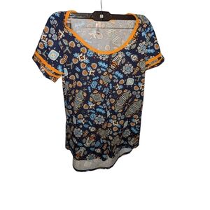 Lularoe Colorful Short Sleeve Top Size XS